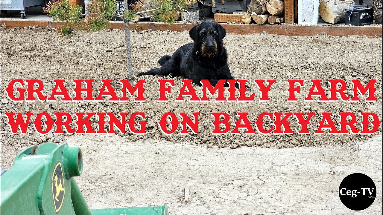 Graham Family Farm: Working on Backyard