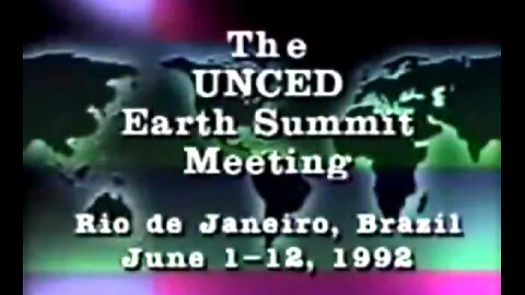 GEORGE HUNT - UNCED RIO EARTH SUMMIT, BRAZIL JUNE 1ST-12TH 1992 - ROTHSCHILD & MORE ✡️