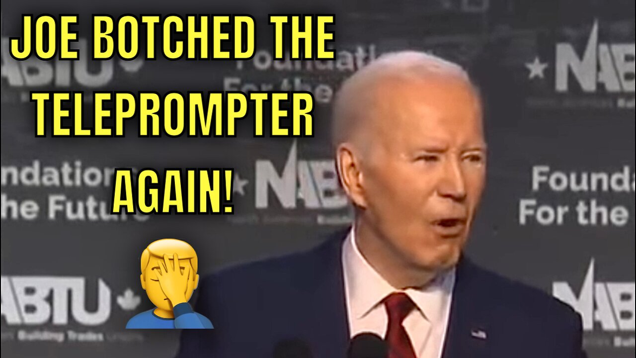 Today Joe Fought the Teleprompter, and the TELEPROMPTER WON!