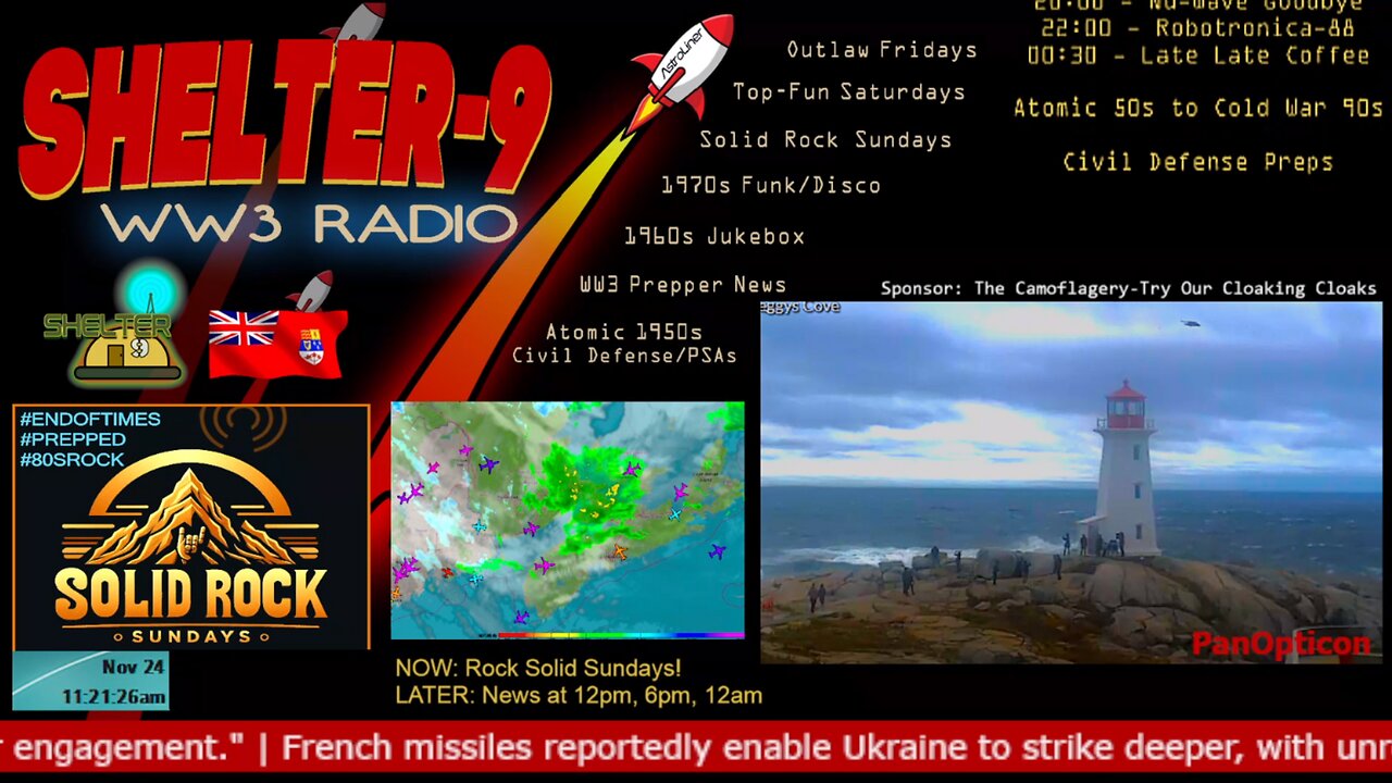 24/7 Music/Wx/Prepping | Rock Sundays! | WW3 FM