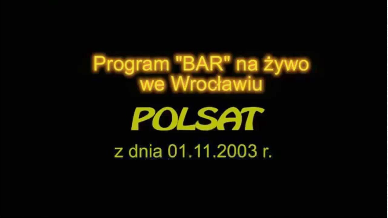 PROGRAM,,BAR,, HIPNOZA NA ŻYWO MEDIALNA, ZABAWOWA, EKSPERYMENTY HIPNOZY ESTRADOWEJ, PSYCHOMANIPULACJA W KODOWANIU TV POLSAT 2003