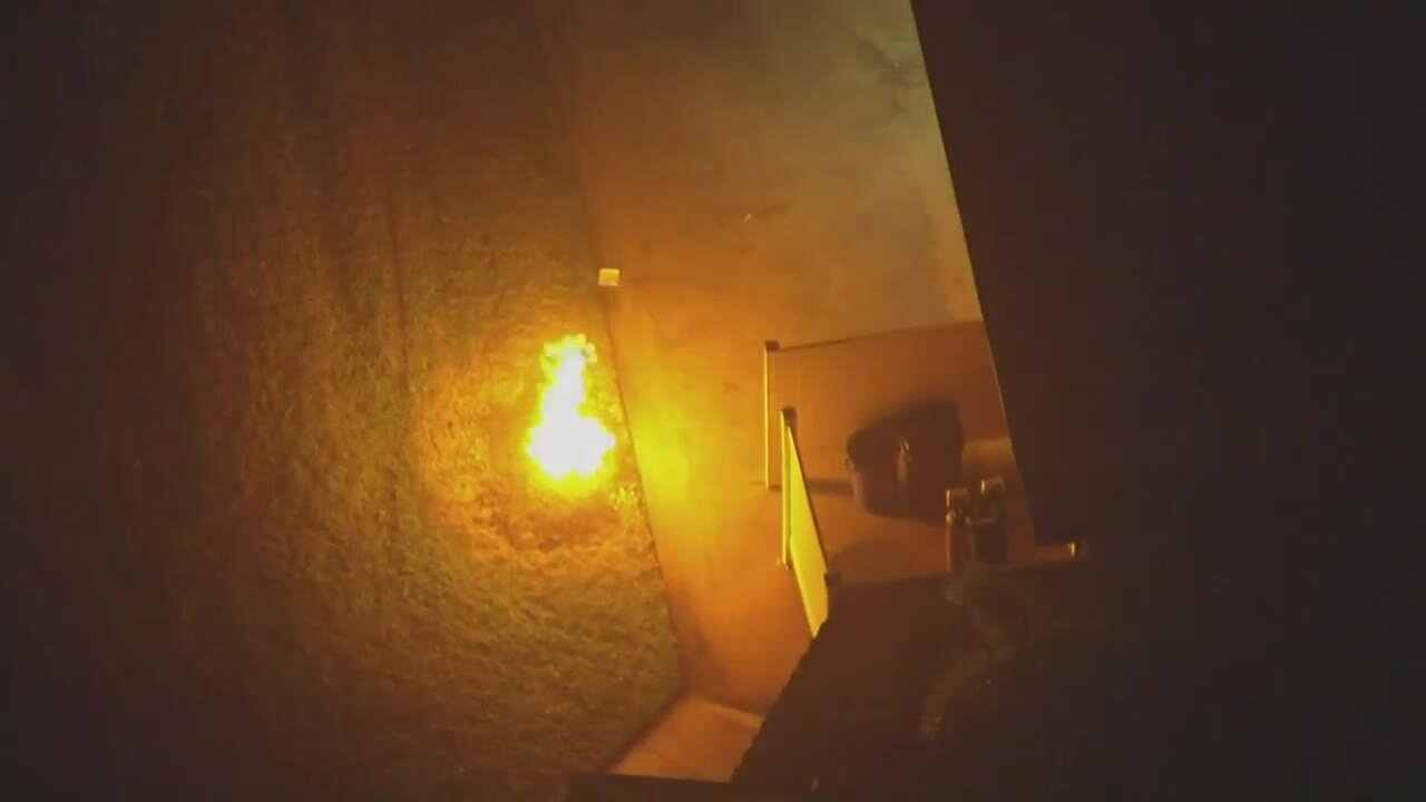 Chopper 5 video of propane tank fire in Jupiter Farms