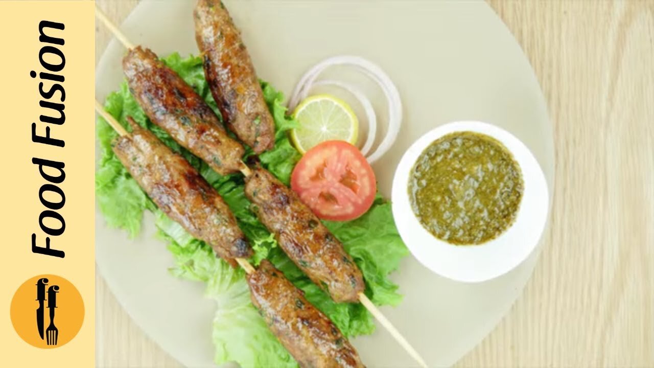 Easy Chicken Seekh Kabab recipe Learn how to make these Kababs from food fusion