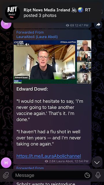 Edward Dowd : i m never going to take another vaccine ever again 💉🌈