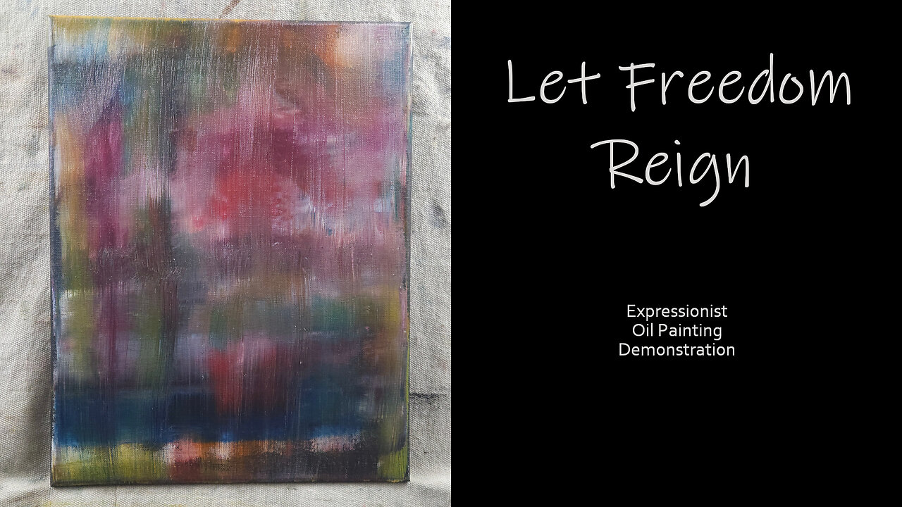 WHAT DOES FREEDOM LOOK LIKE TO YOU? “Let Freedom Reign” Expressionist Oil Painting