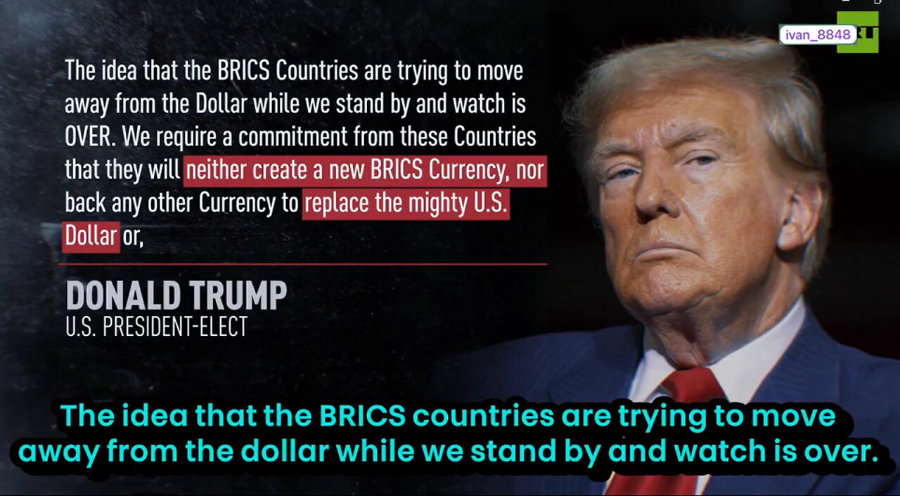 Trump threatens BRICS countries over ‘moving away from the Dollar’