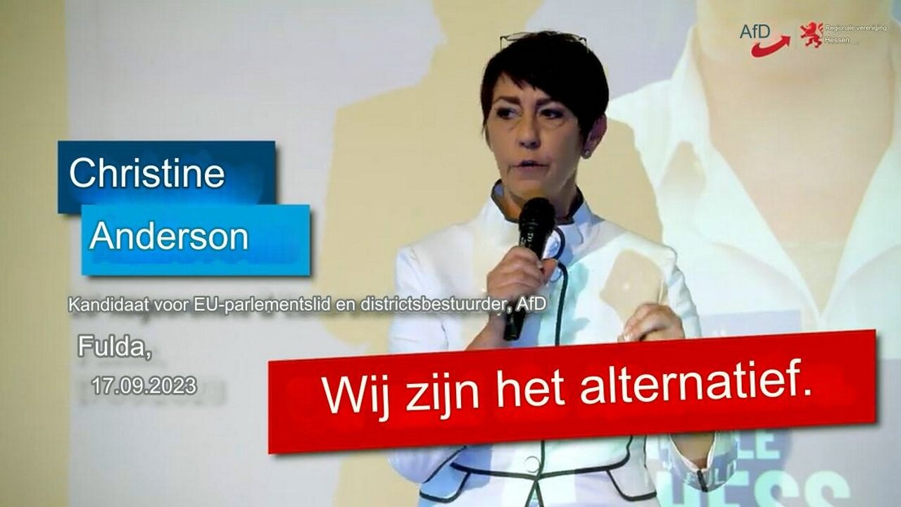 CHRISTINE ANDERSON - Vrouwen met penissen zijn mannen ZONDER BALLEN!, 17-09-23.