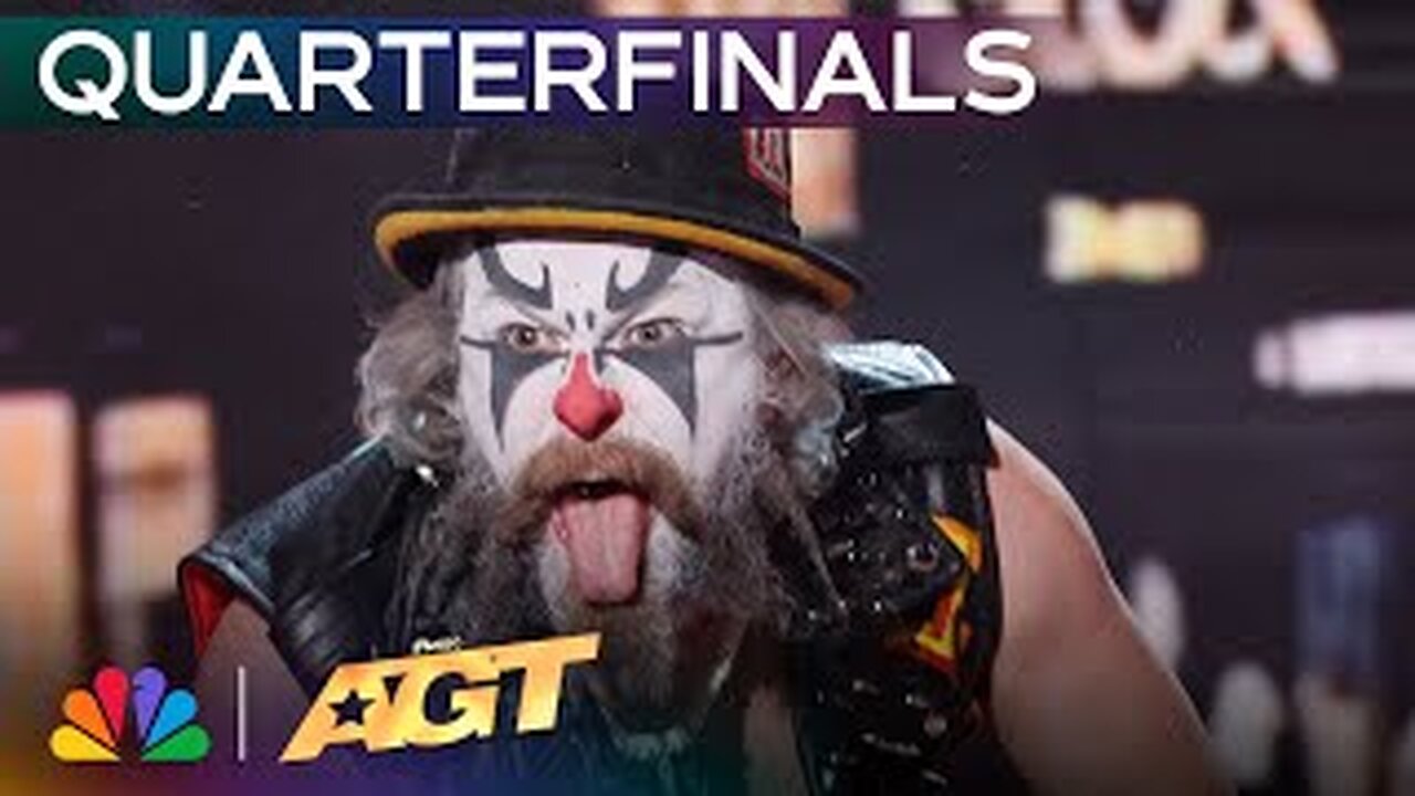 Jelly Boy The Clown Attempts Aerial Sword Swallowing! | Quarterfinals | AGT 2024