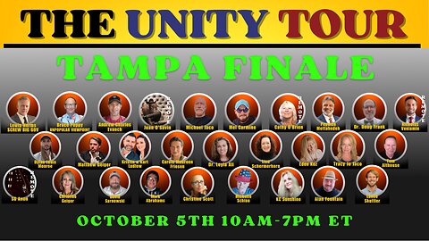 Unity Tour Finale in Tampa, Florida! Many Guests, Great Content! All Day Event!