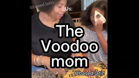 Mom teaches young daughter Voodoo and how to become possessed #conservative #christian #maga