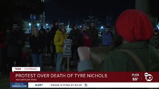 San Diegans protest death of Tyre Nichols at Waterfront Park