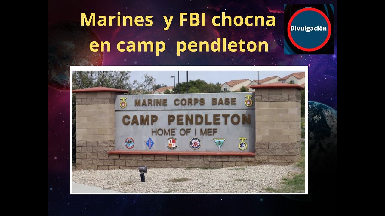 Marines y FBI chocna en camp pendleton