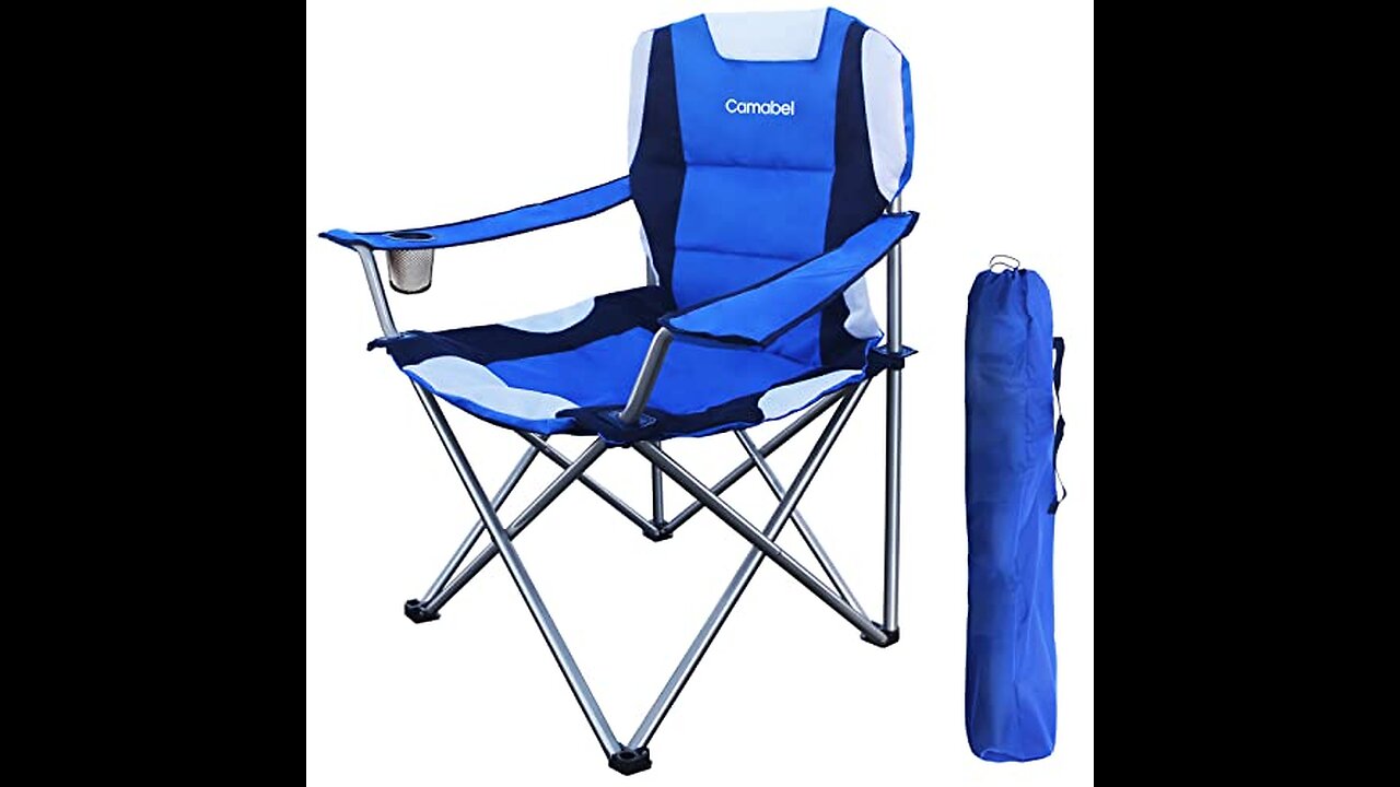 SunnyFeel Folding Double Camping Chair, Oversized Loveseat Chair, Heavy Duty PortableFoldable...