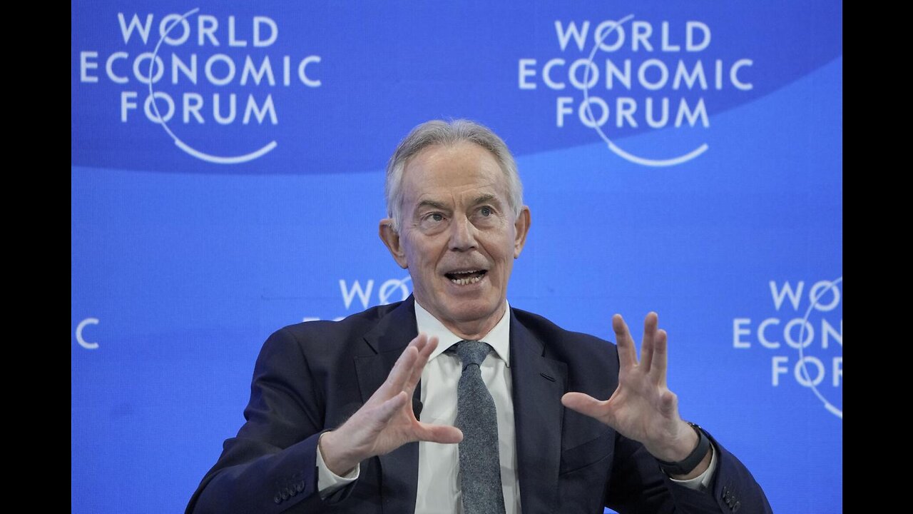 TONY BLAIR - AT WORLD ECONOMIC FORUM 2023