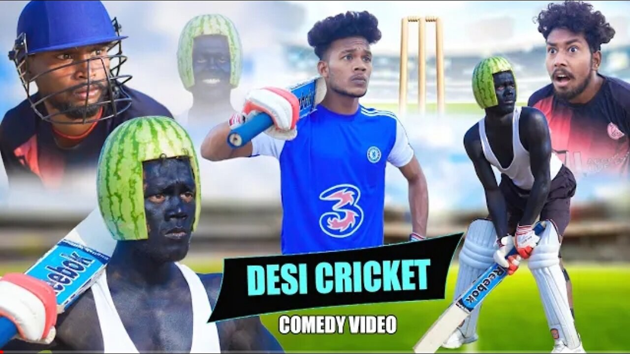 Funny cricket match viedo . Comedy video