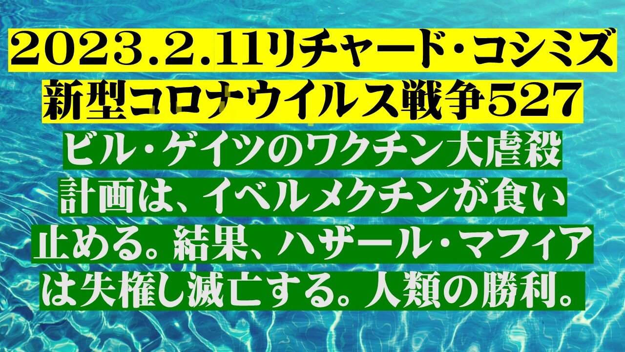 2023.2.１１リチャード・コシミズ新型コロナウイルス戦争５２７(前半)