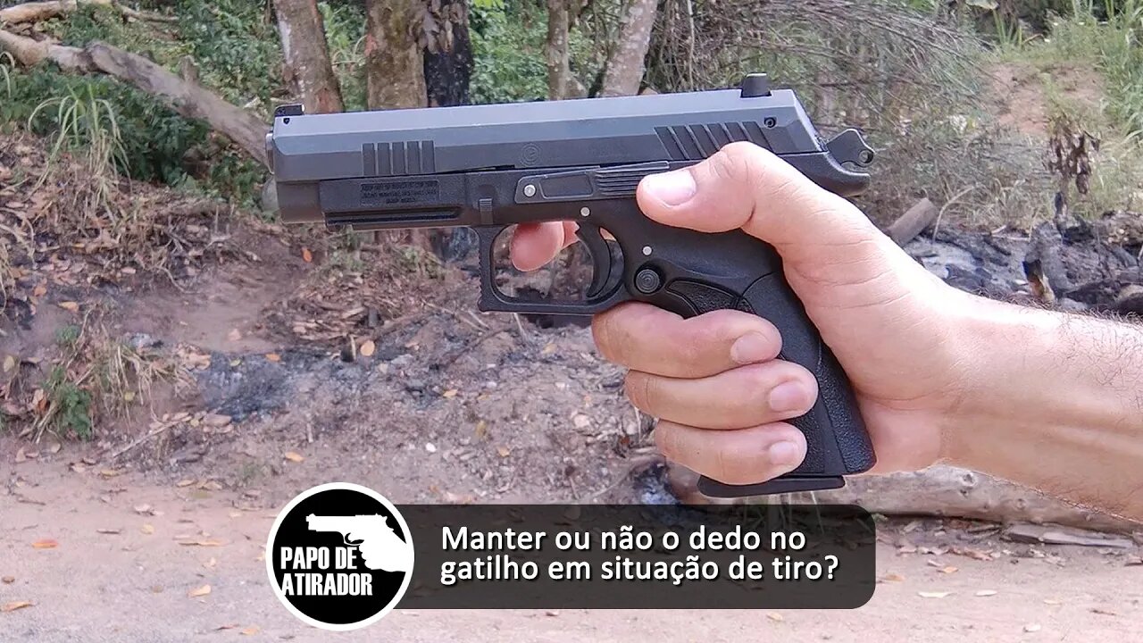 Manter ou não o dedo no gatilho em situação de tiro?