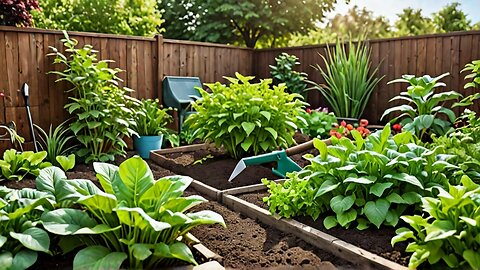 Vegetables fertilizer and a few people in the fall gardening