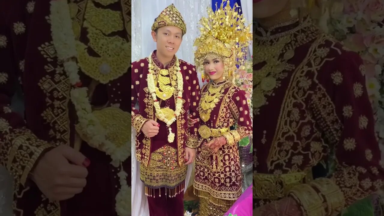 BEAUTY & Elegant ! Pengantin Pakaian Adat Sumatera Selatan - Indonesia #shorts #short #shortvideo