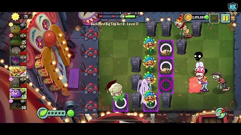 PvZ 2 - Backyard Big Top Act II - Level 13