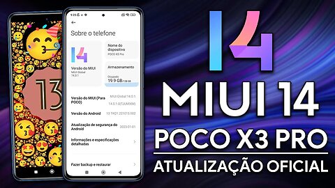 FINALMENTE!!! MIUI 14 ANDROID 13 PARA O POCO X3 PRO! | Miui v14 Android 13 Poco X3 Pro Review