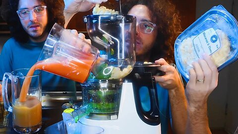 COLD PRESSED MACARONI AND CHEESE JUICE *COOKBANG* (+ fruit and veggies too)
