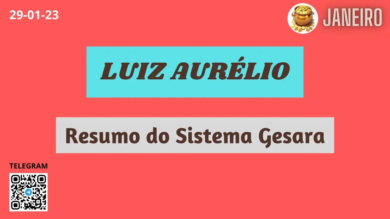 LUIZ AURÉLIO Resumo do Sistema Gesara