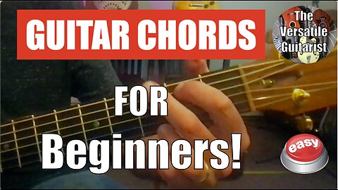 EASY Beginner Guitar Lesson + tutorial - ESSENTIAL guitar chords in the keys of G, A, D, C, and E
