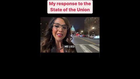 Lauren Boebert Responds to Biden's SOTU Speech || #shorts #Biden #joebiden #sotu #laurenboebert