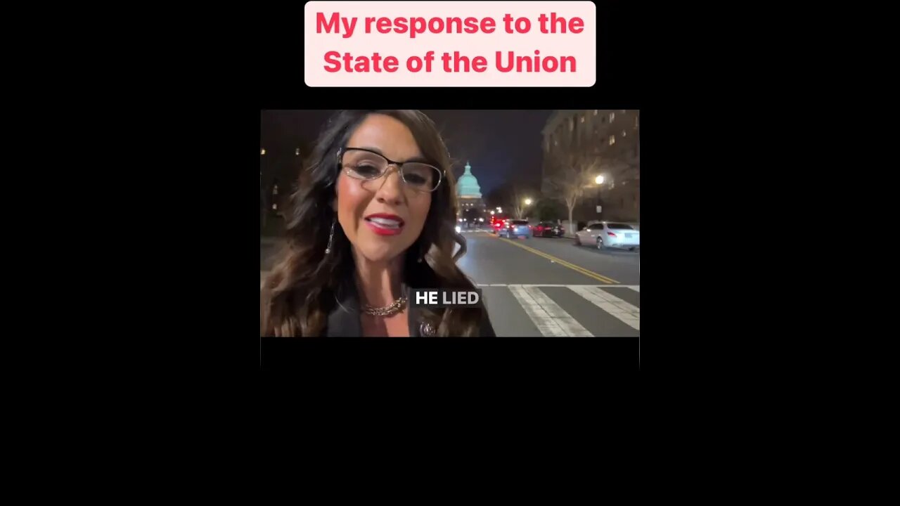 Lauren Boebert Responds to Biden's SOTU Speech || #shorts #Biden #joebiden #sotu #laurenboebert