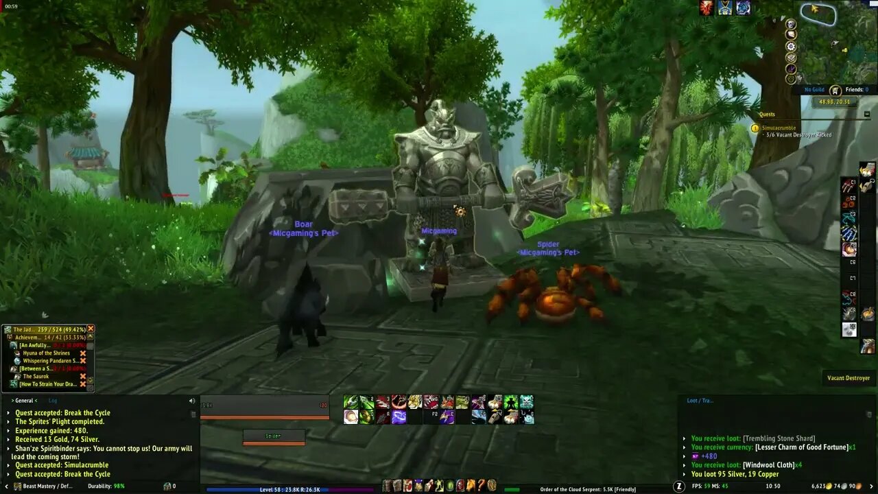 World of Warcraft Mists of Pandaria Simulacrumble