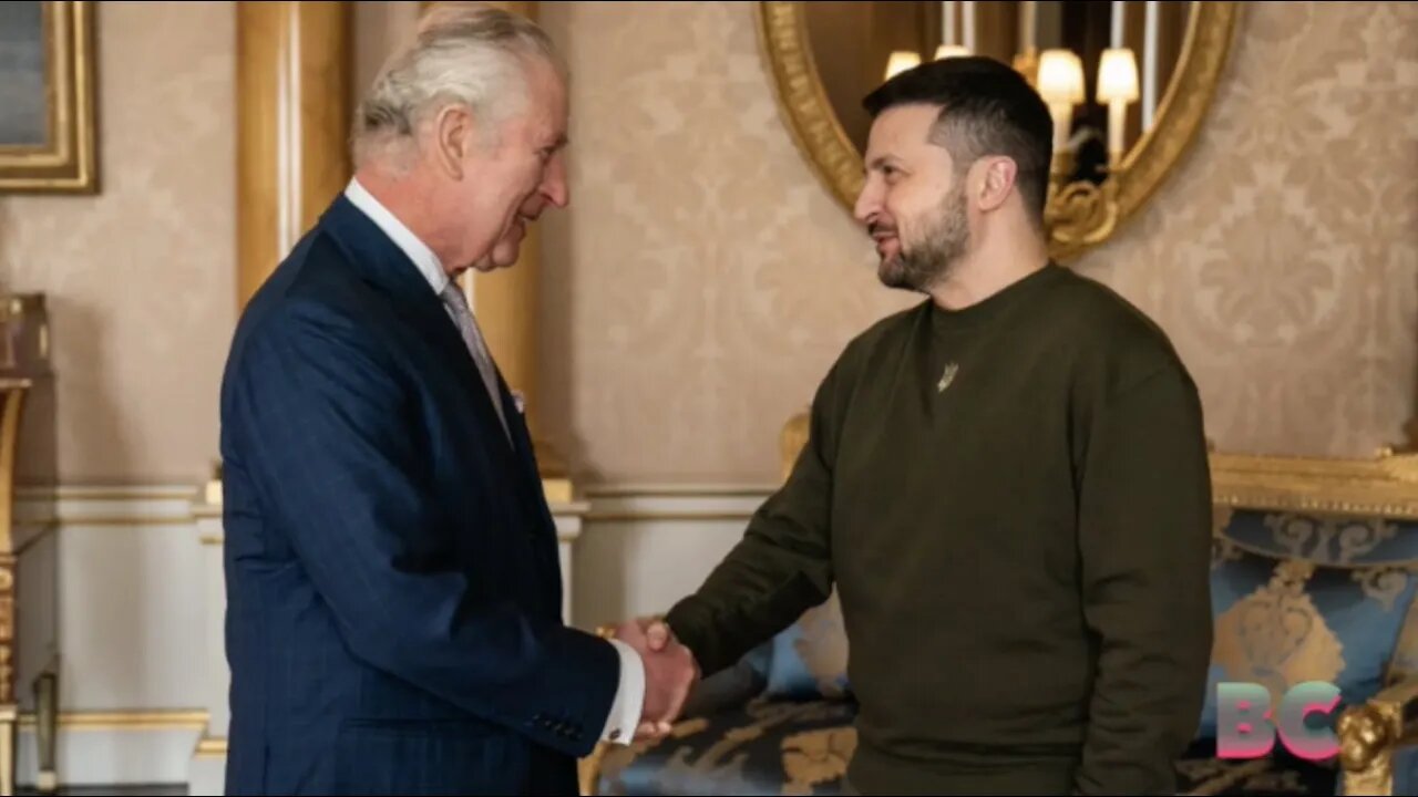 Zelenskyy visits King Charles III on UK trip, asks lawmakers for fighter jets