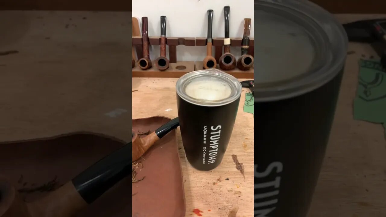 Morning pipe and coffee