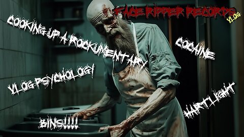 FACE RIPPER VLOG #2: COCAINE, COOKING UP A ROCKUMENTARY, HARTLIGHT, VLOG PSYCHOLOGY, BINS!!!