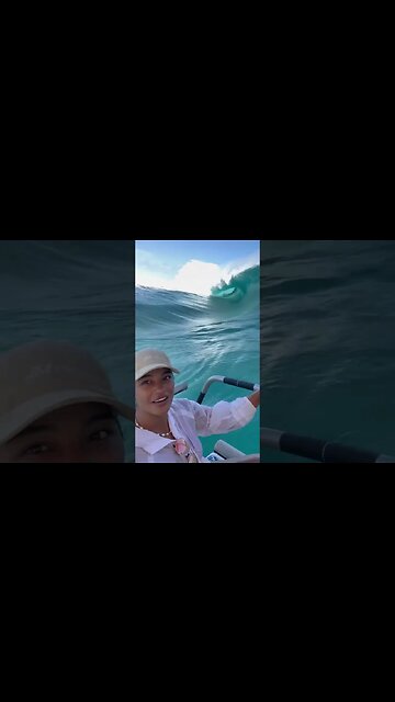 Huge surge wave nearly takes boats and people with it!