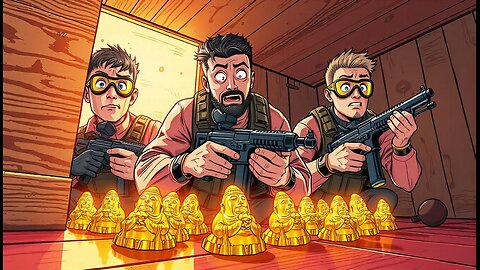 Shiny Golden IDOLS under THE FLOORBOARDS