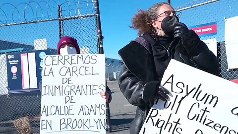 The Shutdown the @NYCMayor @NYCMayorsOffice @NYCImmigrants Detention Center Brooklyn Cruise Center