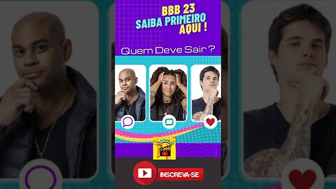 NOVO PAREDÃO BBB 23 - QUEM DEVE SAIR #corta #bbb23 #bbb