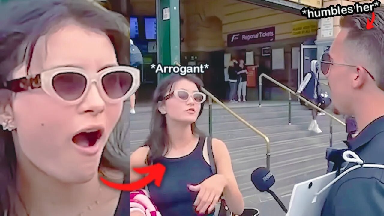 Man humbles Arrogant Woman with Facts