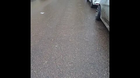 Cute Visual Effects Waterfalls on The Street in Alexandria