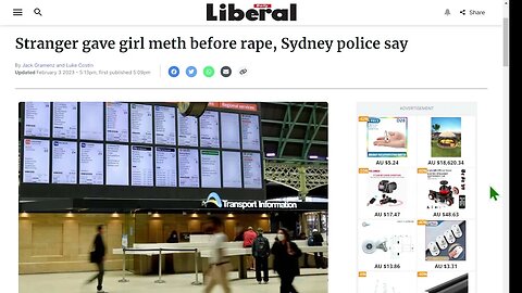 悉尼警方稱在第一次會面時，陌生人在強姦前給了女孩冰毒