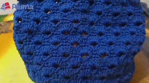♥️BOLSA BLUE EM CROCHÊ ♥️#plumabarbantes #Lovepluma♥️