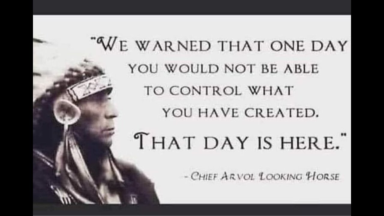 "Man is dead to the world" because humans are running it, WAKE UP MAN!