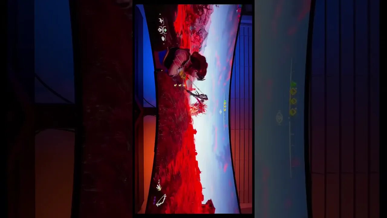 Horizon Zero Dawn on a LG 45” UltraGear OLED! Full video on my channel #gamingsetup #gaming