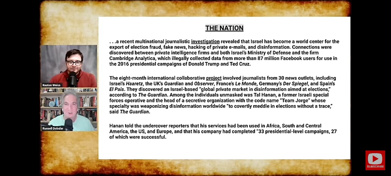 THE U.S./ISRAEL CULUSION