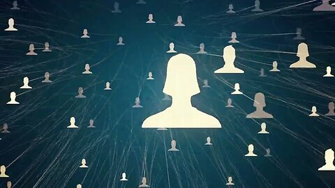 a lot of connections between avatars of men and women SBV 308643859 HD
