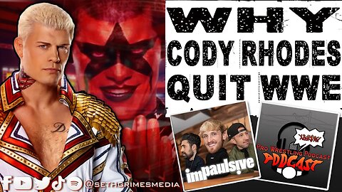 Cody Rhodes on Why He Quit WWE his 1st Run as Stardust | Clip from Pro Wrestling Podcast Podcast