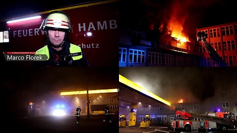 🔴[FEU4] Große Brand in Gebäude neben einer Tankstelle