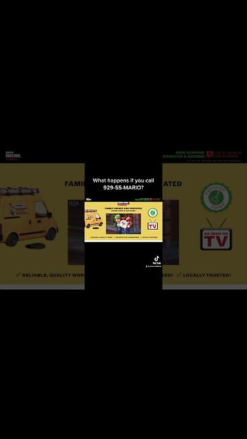 What Happens if You Call the phone number for Super Mario Bros. Plumbing?