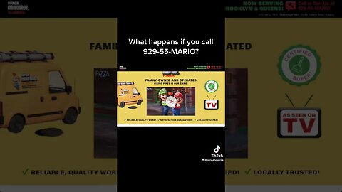 What Happens if You Call the phone number for Super Mario Bros. Plumbing?